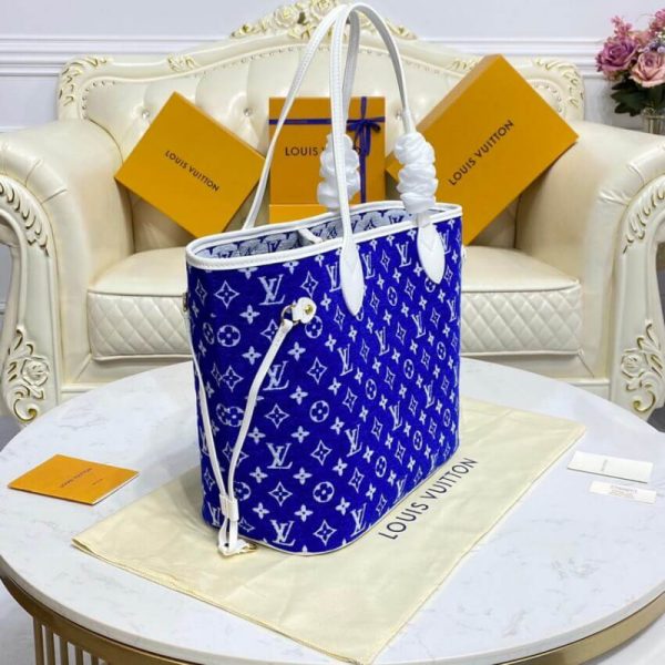 Louis Vuitton Monogram Jacquard Velvet Neverfull MM Replica Bag - Image 5