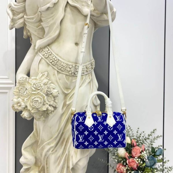 Replica LV Monogram Jacquard Velvet Speedy 20 Bag M20751 - Image 4
