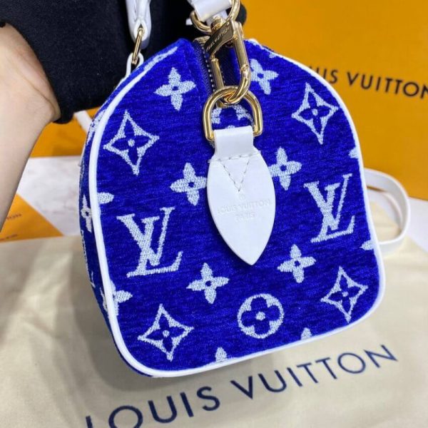 Replica LV Monogram Jacquard Velvet Speedy 20 Bag M20751 - Image 9