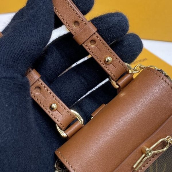 Replica LV Monogram Mini Steamer Pouch M00340 - Image 5