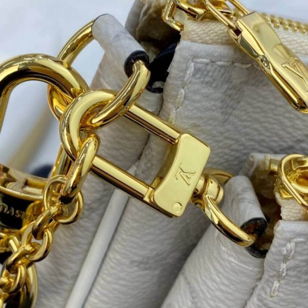 Replica LV Monogram Multi Pochette Accessoires in White - Image 14