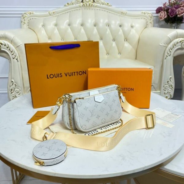 Replica LV Monogram Multi Pochette Accessoires in White - Image 6