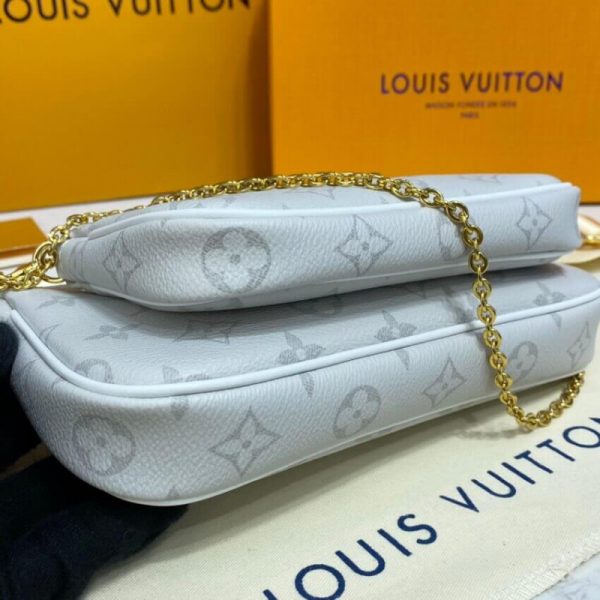 Replica LV Monogram Multi Pochette Accessoires in White - Image 8