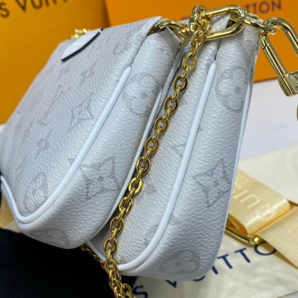 Replica LV Monogram Multi Pochette Accessoires in White - Image 10