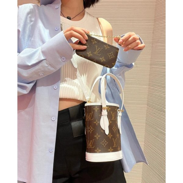 Replica LV Monogram Nano Bucket Bag M81489 - Image 4