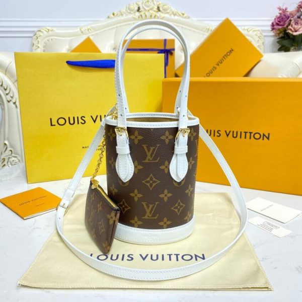 Replica LV Monogram Nano Bucket Bag M81489 - Image 9