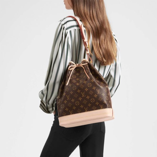 Replica Louis Vuitton Monogram Noe Shoulder Bag M42224 - Image 2