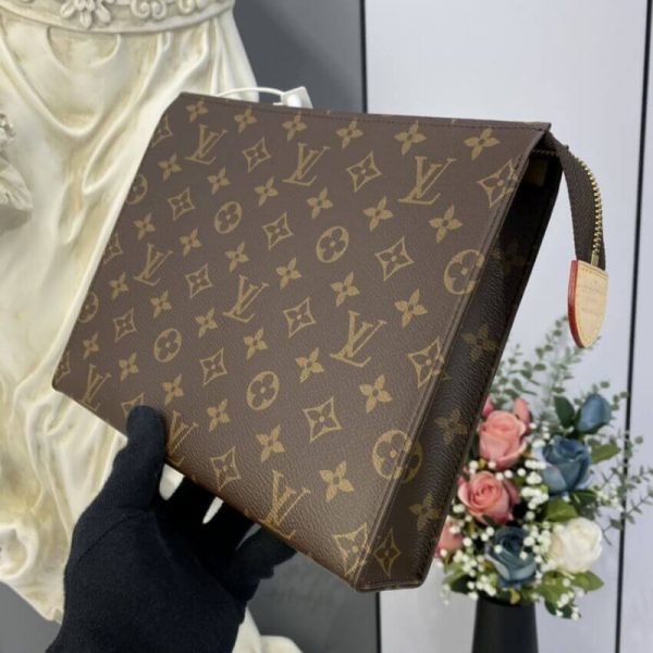 Replica LV Monogram Poche Toilette 26 M47542 Carryall Bag - Image 3