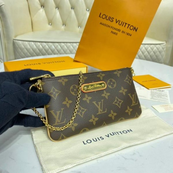 Replica Louis Vuitton Monogram Pochette Milla MM M60094 Bag - Image 6