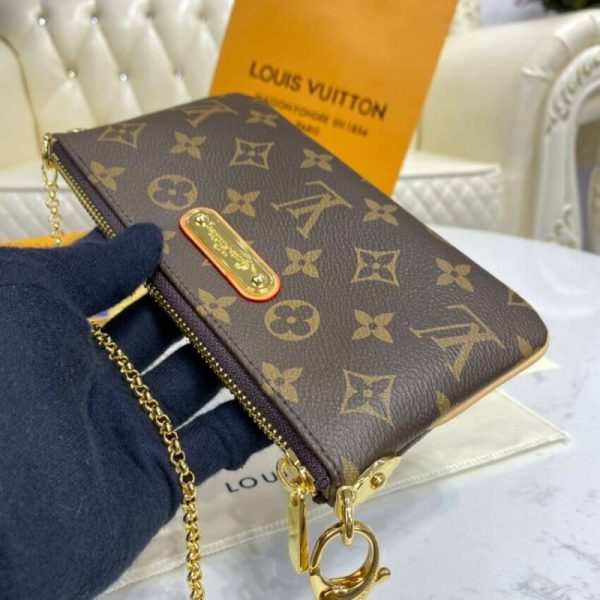 Replica Louis Vuitton Monogram Pochette Milla MM M60094 Bag - Image 9