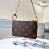 Best Replicas Bags - Replica Louis Vuitton Monogram Pochette Milla PM Handbag Shop For Best Louis Vuitton LV Replica Bags With Cheap Price