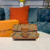 Best Replicas Bags - Louis Vuitton Reverse Canvas Dauphine Chain Wallet Replica Shop For Best Louis Vuitton LV Replica Bags With Cheap Price