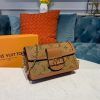 Best Replicas Bags - Louis Vuitton Reverse Canvas Dauphine Chain Wallet Replica Shop For Best Louis Vuitton LV Replica Bags With Cheap Price