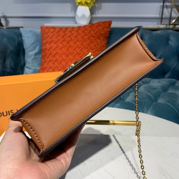 Louis Vuitton Reverse Canvas Dauphine Chain Wallet Replica - Image 5