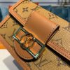 Best Replicas Bags - Louis Vuitton Reverse Canvas Dauphine Chain Wallet Replica Shop For Best Louis Vuitton LV Replica Bags With Cheap Price