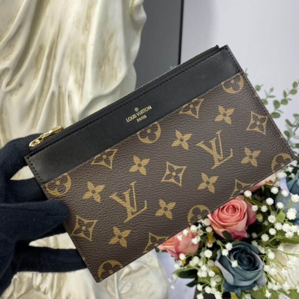 LV Monogram Slim Purse M80348 - Stylish & Compact Replica - Image 2