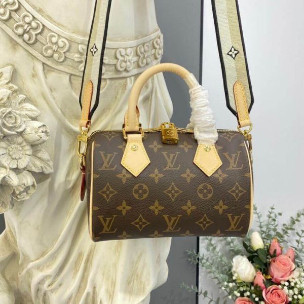 Louis Vuitton Monogram Speedy Bandouliere 20 Replica Bag - Image 3