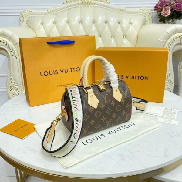 Louis Vuitton Monogram Speedy Bandouliere 20 Replica Bag - Image 5
