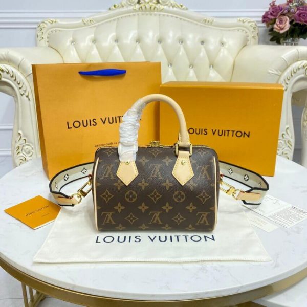 Louis Vuitton Monogram Speedy Bandouliere 20 Replica Bag - Image 6