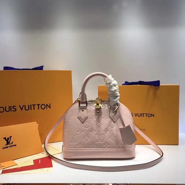Replica Louis Vuitton Monogram Vernis Alma BB Handbag - Image 2