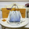 Best Replicas Bags - Louis Vuitton Muria Bag Gradient Blue Mahina Leather Replica Shop For Best Louis Vuitton LV Replica Bags With Cheap Price