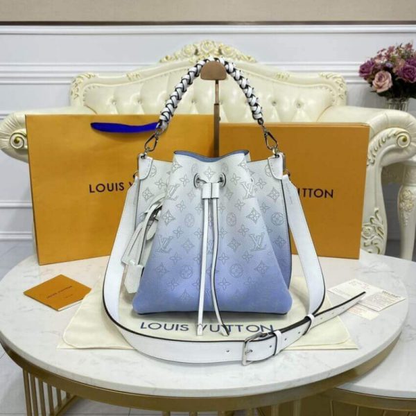 Louis Vuitton Muria Bag Gradient Blue Mahina Leather Replica - Image 3