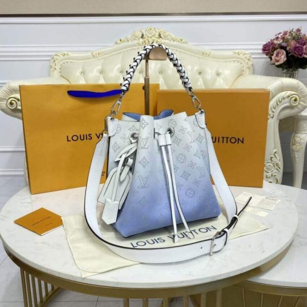 Louis Vuitton Muria Bag Gradient Blue Mahina Leather Replica - Image 4