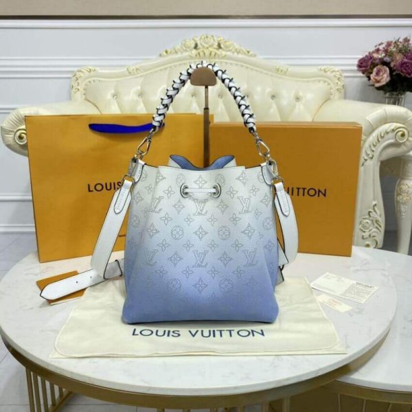 Louis Vuitton Muria Bag Gradient Blue Mahina Leather Replica - Image 5