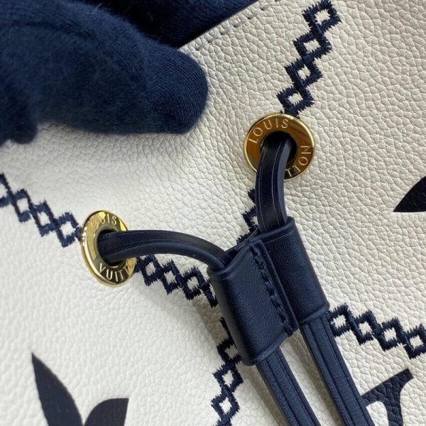 Replica LV Neonoe MM M46023 Creme Beige/Black Bag - Image 11