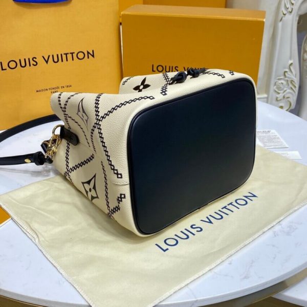 Replica LV Neonoe MM M46023 Creme Beige/Black Bag - Image 9