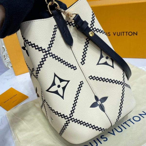 Replica LV Neonoe MM M46023 Creme Beige/Black Bag - Image 10