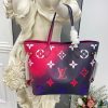Best Replicas Bags - LV Neverfull MM Replica - Midnight Fuchsia M20511 Shop For Best Louis Vuitton LV Replica Bags With Cheap Price