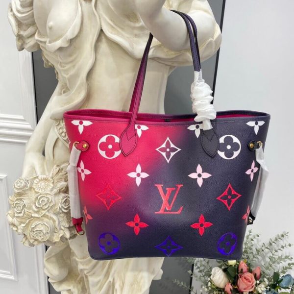 LV Neverfull MM Replica - Midnight Fuchsia M20511 - Image 2