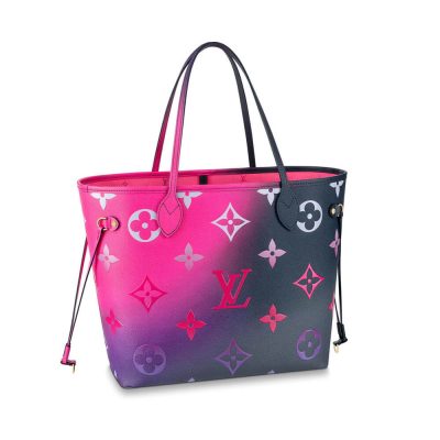 LV Neverfull MM Replica - Midnight Fuchsia M20511