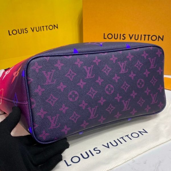 LV Neverfull MM Replica - Midnight Fuchsia M20511 - Image 6