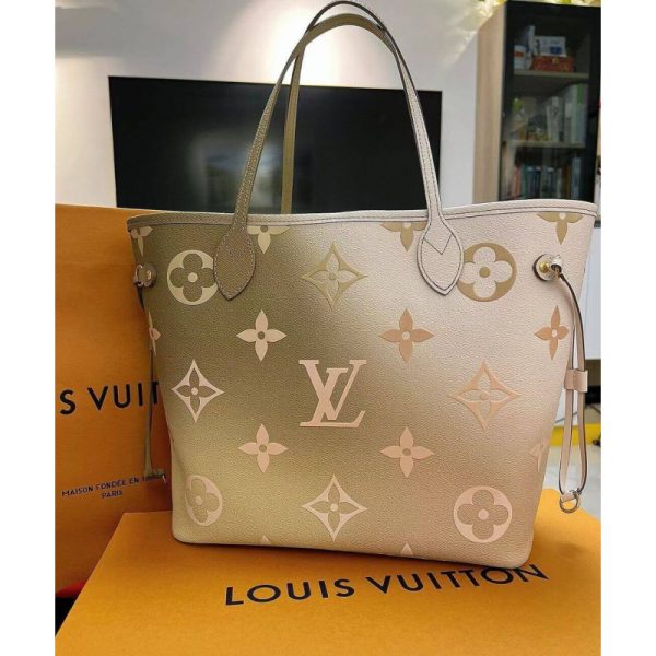 Replica LV Neverfull MM Sunset Kaki Handbag - M59859 - Image 3