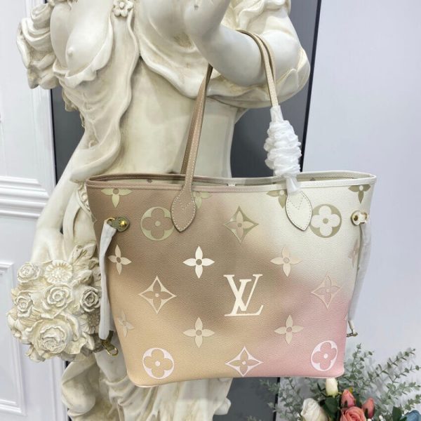 Replica LV Neverfull MM Sunset Kaki Handbag - M59859 - Image 5