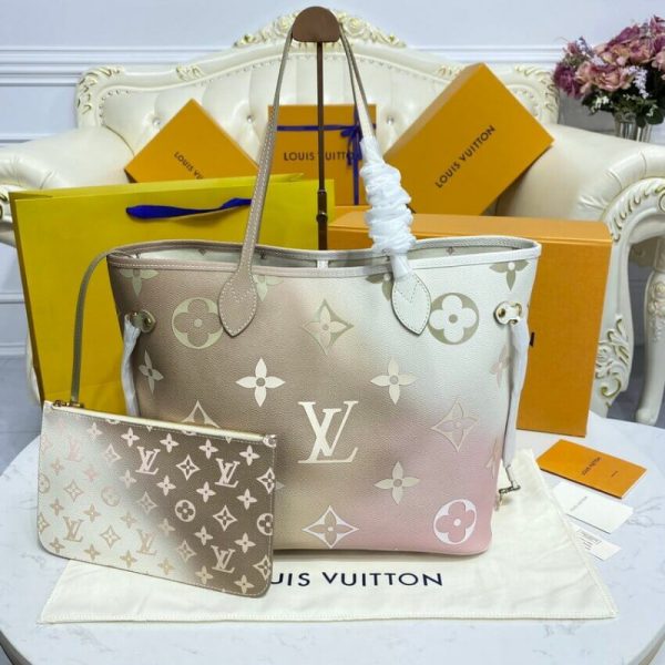 Replica LV Neverfull MM Sunset Kaki Handbag - M59859 - Image 6