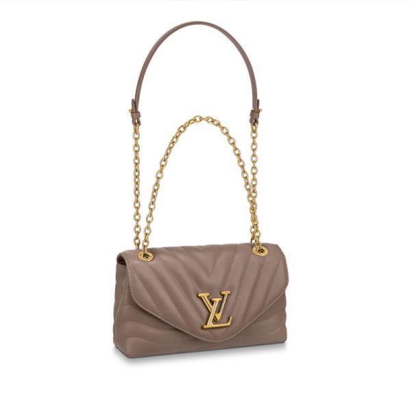 Replica Louis Vuitton New Wave Chain Bag in Dark Taupe