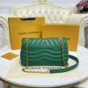 Best Replicas Bags - Replica LV New Wave Chain Bag - Emerald Green M58664 Shop For Best Louis Vuitton LV Replica Bags With Cheap Price