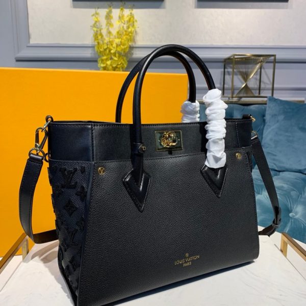 Replica LV On My Side Bag Black M53823 - Premium Quality - Image 3