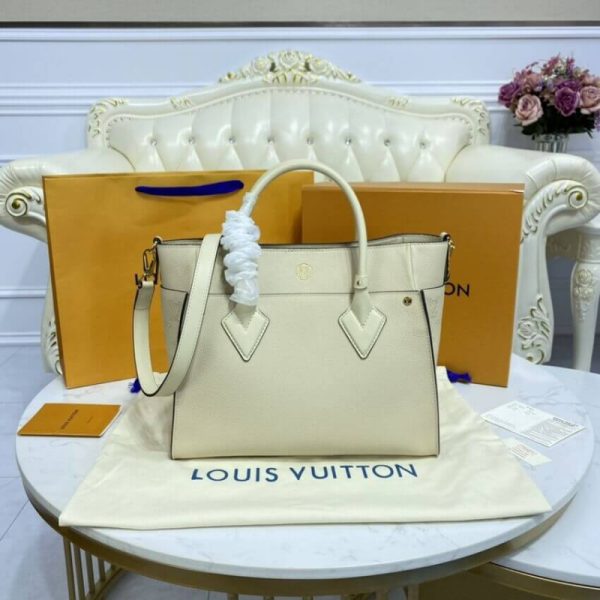 Replica Louis Vuitton On My Side Bag Beige M55802 - Image 6
