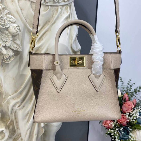 Replica Louis Vuitton On My Side PM M57729 in Greige - Image 4