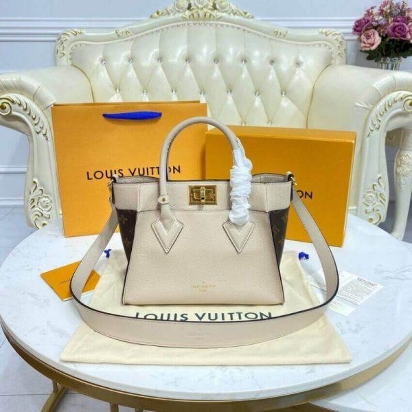 Replica Louis Vuitton On My Side PM M57729 in Greige - Image 5