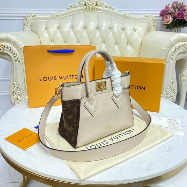 Replica Louis Vuitton On My Side PM M57729 in Greige - Image 6