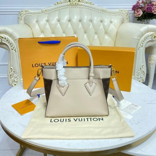 Replica Louis Vuitton On My Side PM M57729 in Greige - Image 7