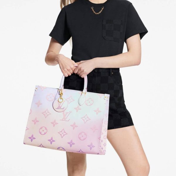Replica LV Onthego GM M46076 Sunrise Pastel Tote Bag - Image 2