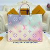Best Replicas Bags - Replica LV Onthego GM M46076 Sunrise Pastel Tote Bag Shop For Best Louis Vuitton LV Replica Bags With Cheap Price