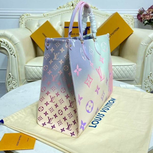 Replica LV Onthego GM M46076 Sunrise Pastel Tote Bag - Image 5