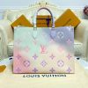Best Replicas Bags - Replica LV Onthego GM M46076 Sunrise Pastel Tote Bag Shop For Best Louis Vuitton LV Replica Bags With Cheap Price